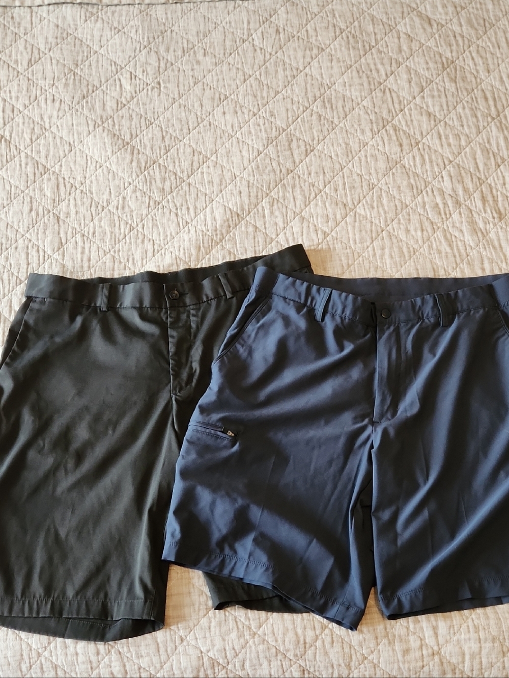 Nike Dry-fit Golf Shorts Black Greg Norman Golf Shorts Blue Size 36